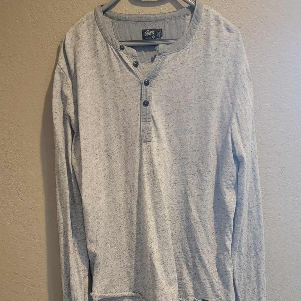 Grayers 3 Button Long Sleeve Henley XL